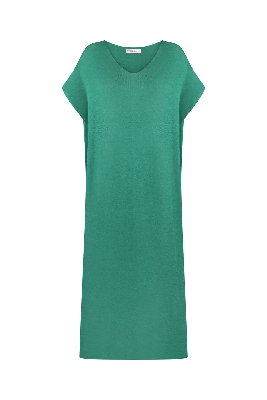 Flat lay of Viamaro's summer sheer tunic dress in green, made from a semi-transparent viscose blend