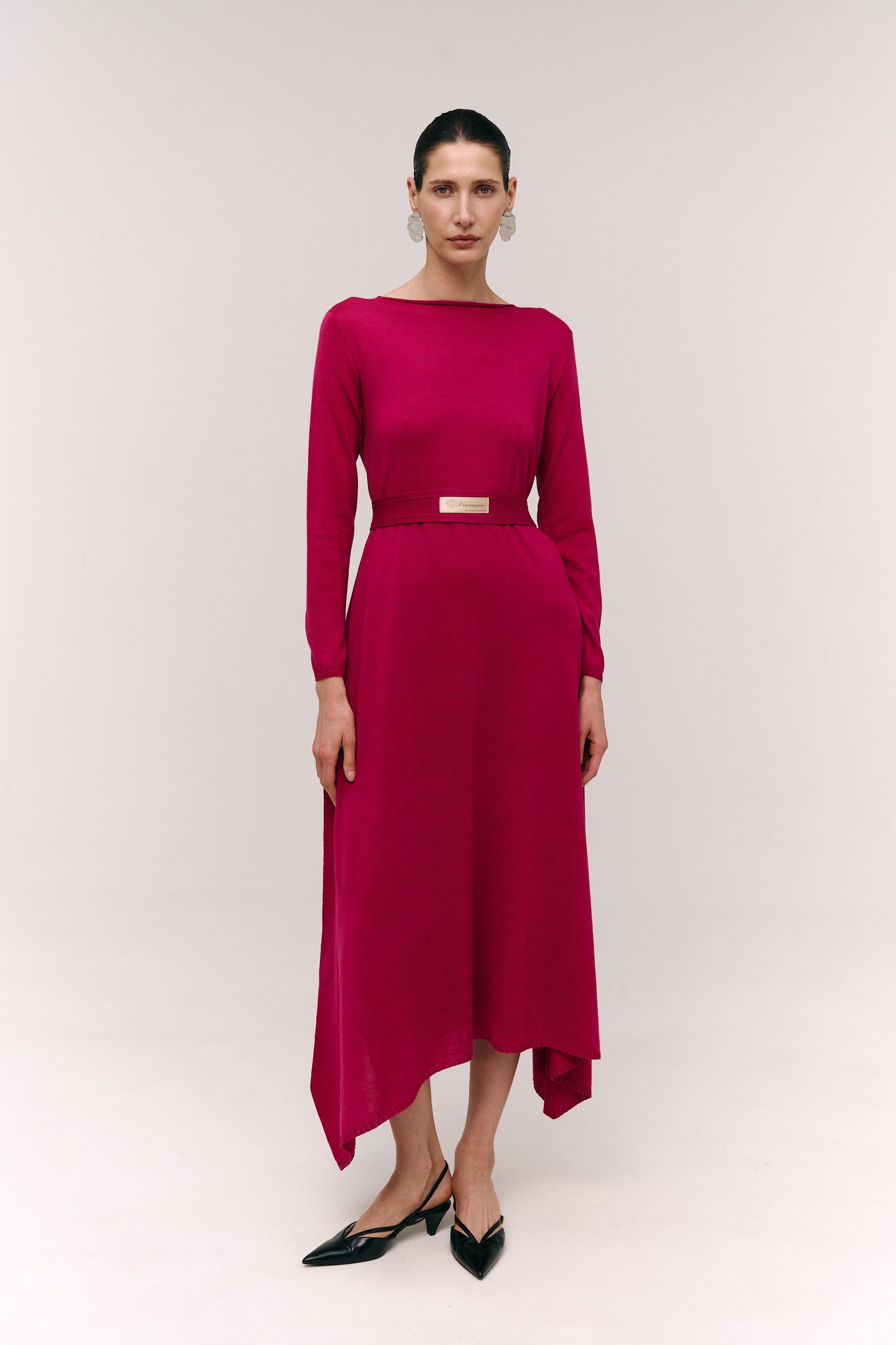 Handkerchief Hem Maxi Dress