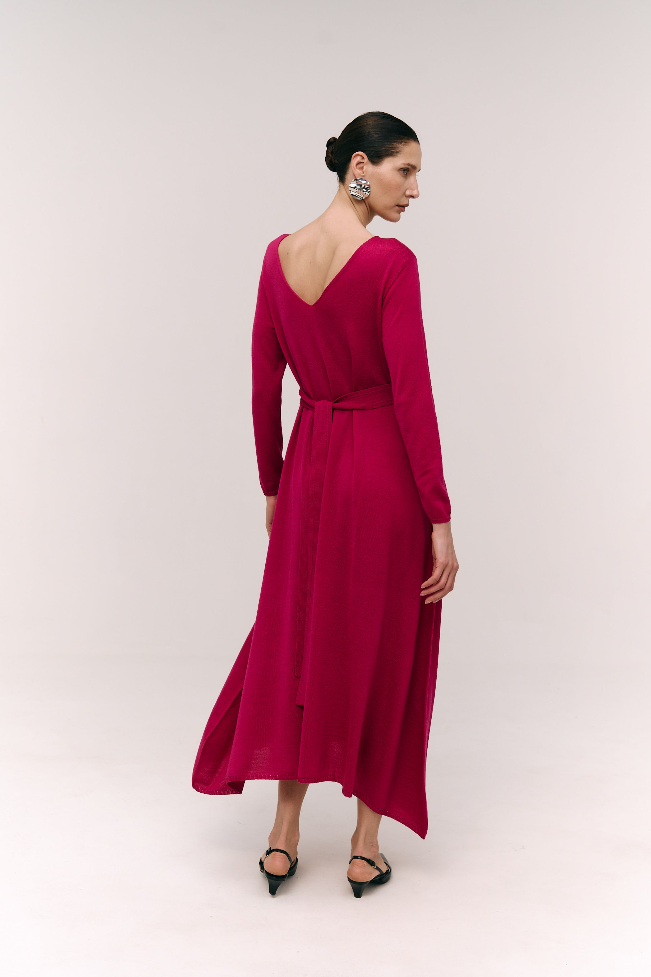 Handkerchief Hem Maxi Dress