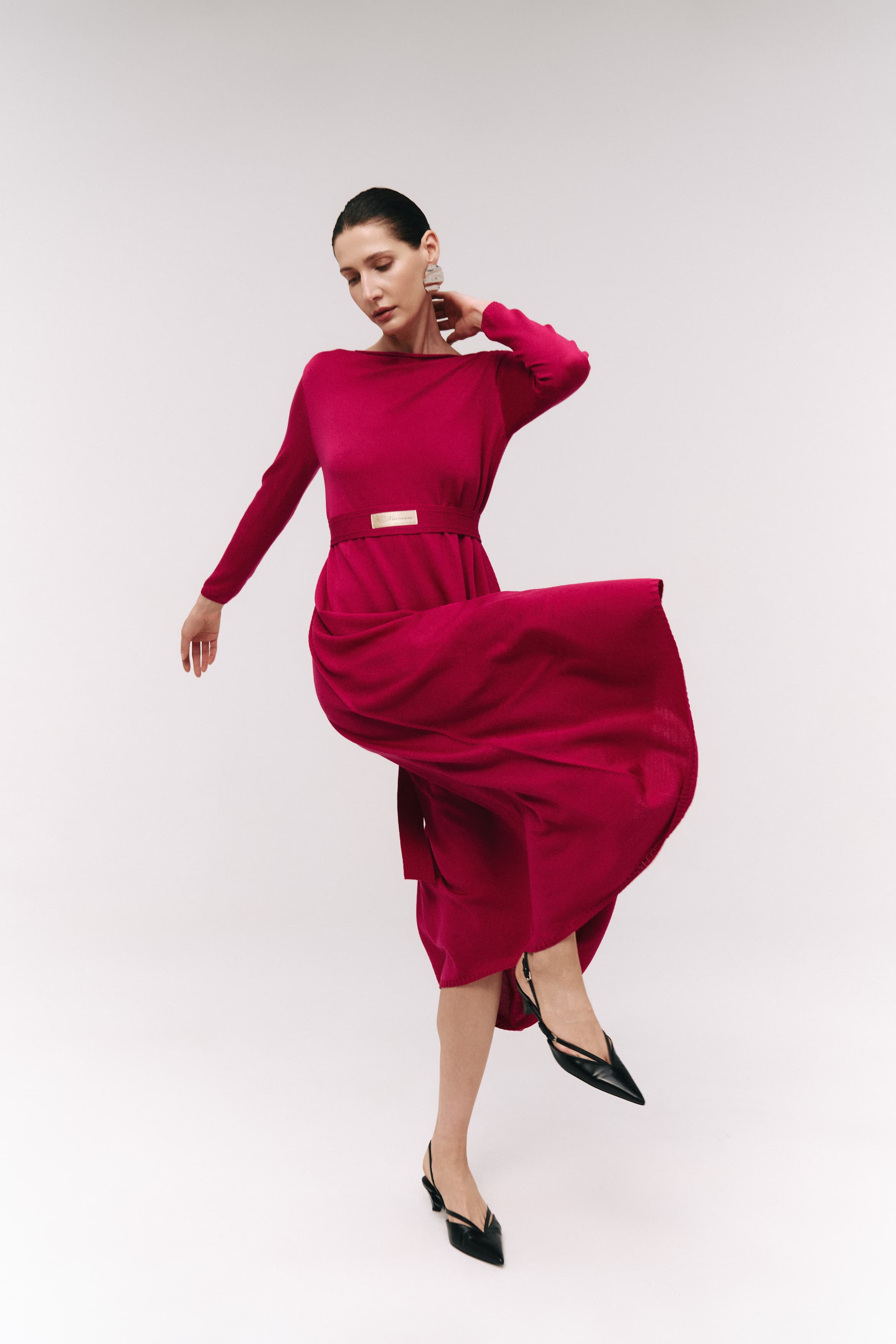 Handkerchief Hem Maxi Dress