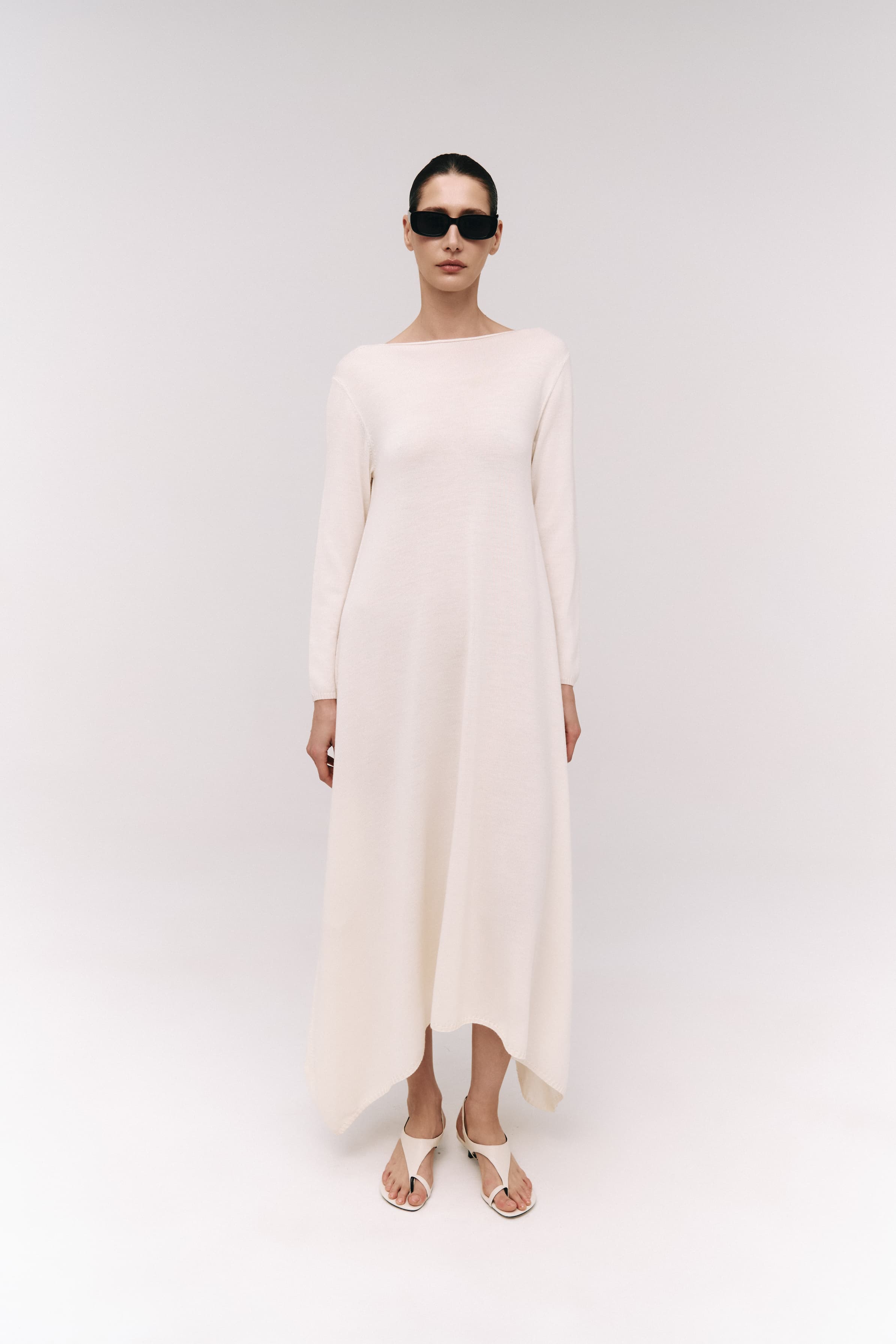 Handkerchief Hem Maxi Dress