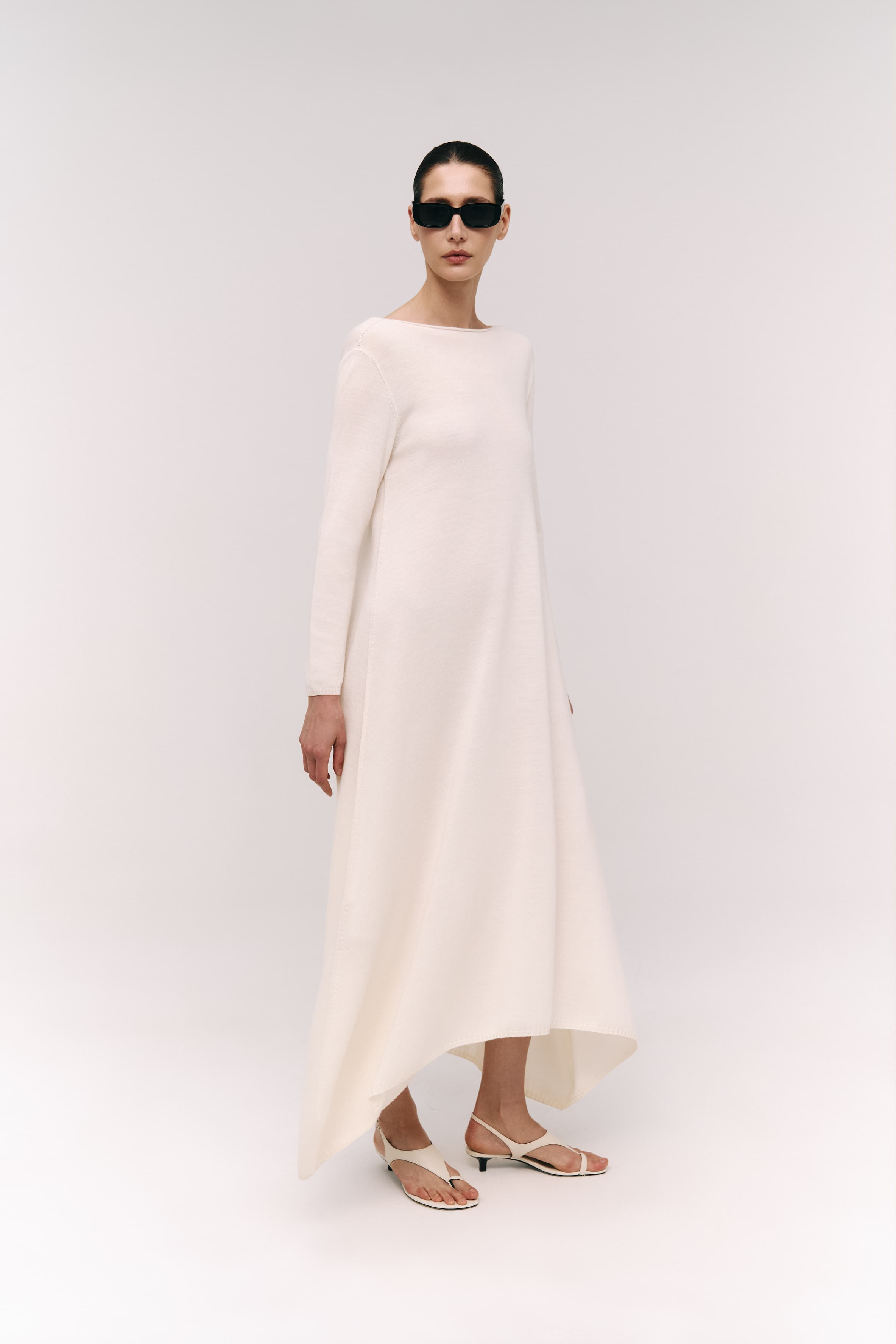 Handkerchief Hem Maxi Dress