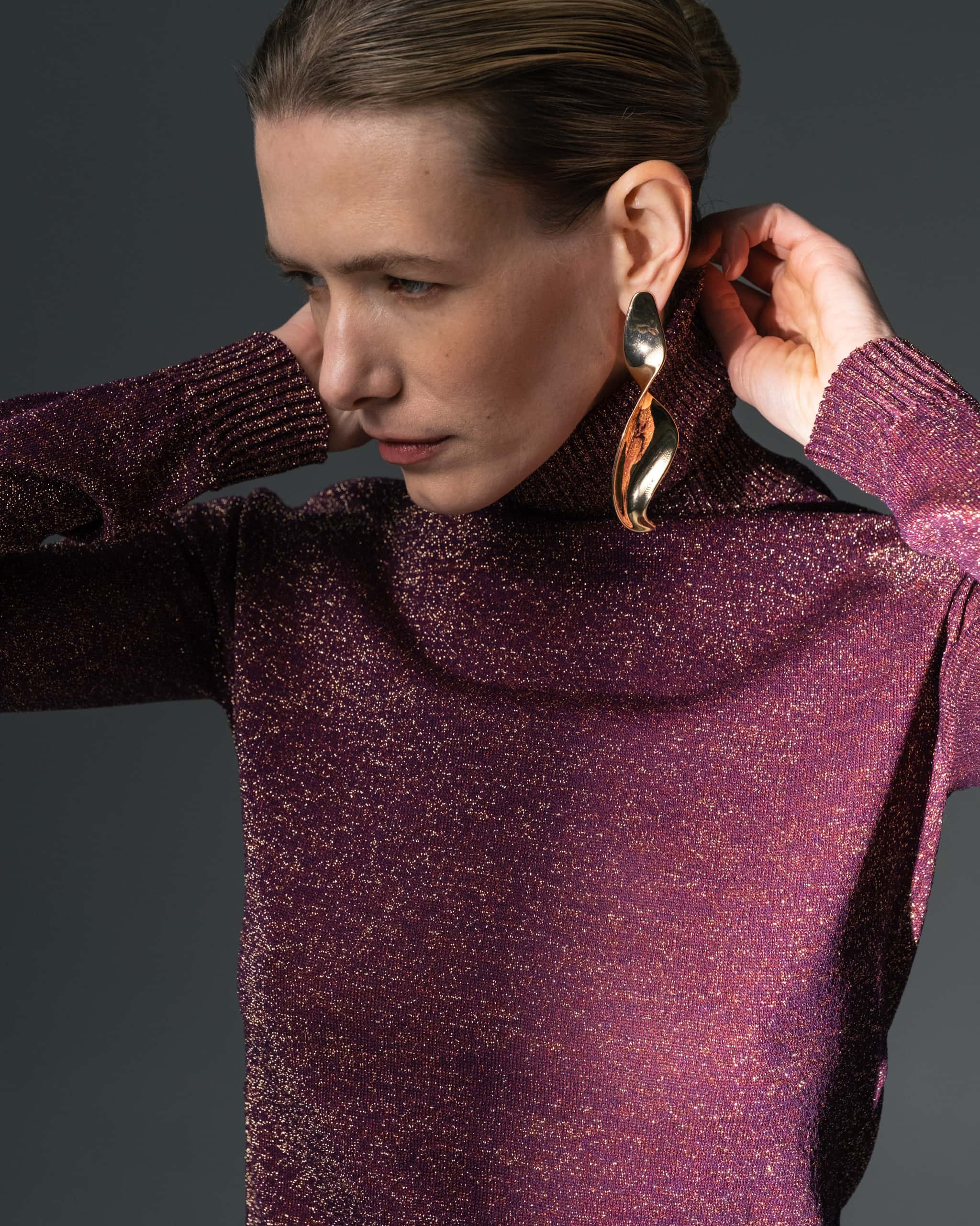 Lurex Shimmering Turtleneck