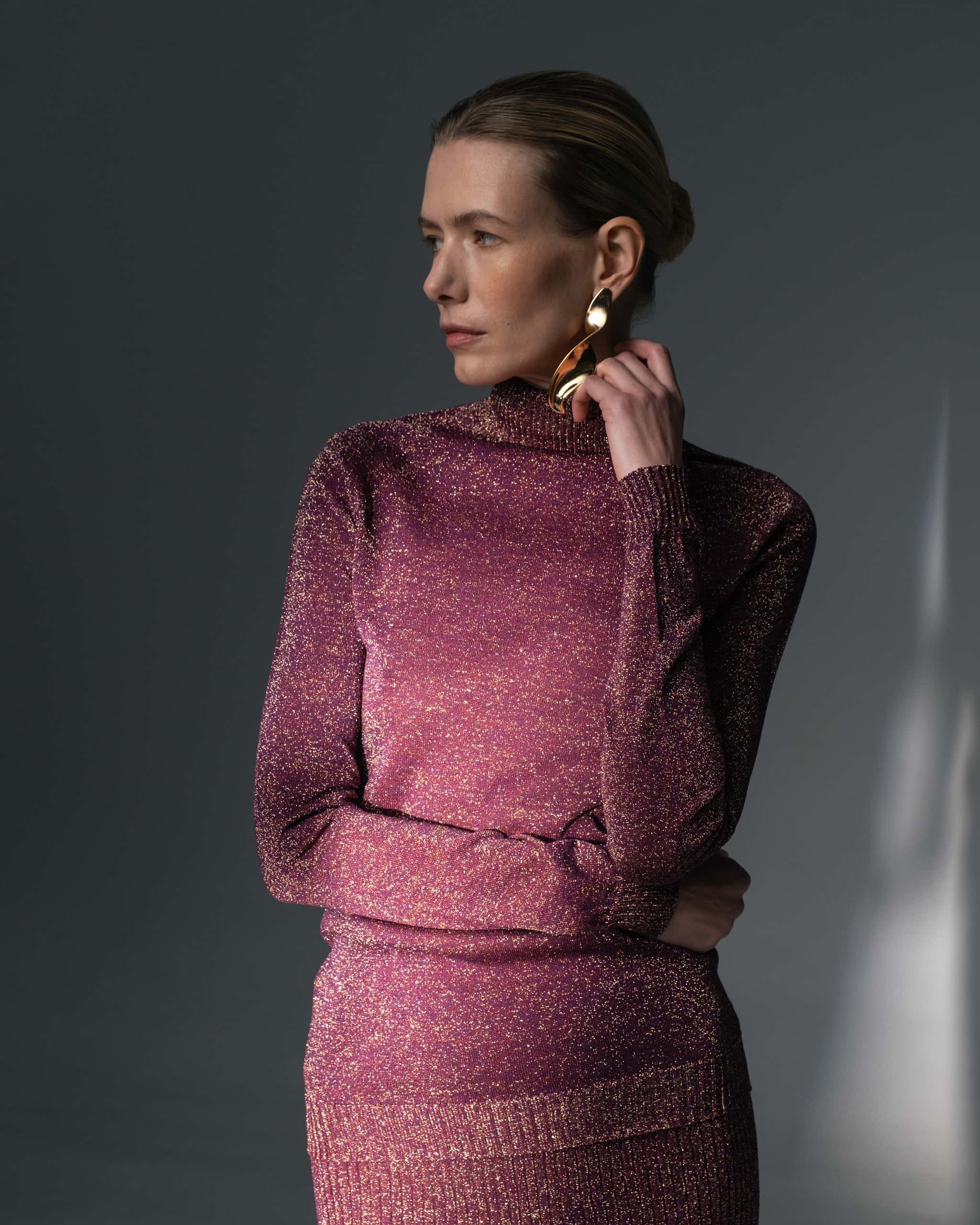 Lurex Shimmering Turtleneck