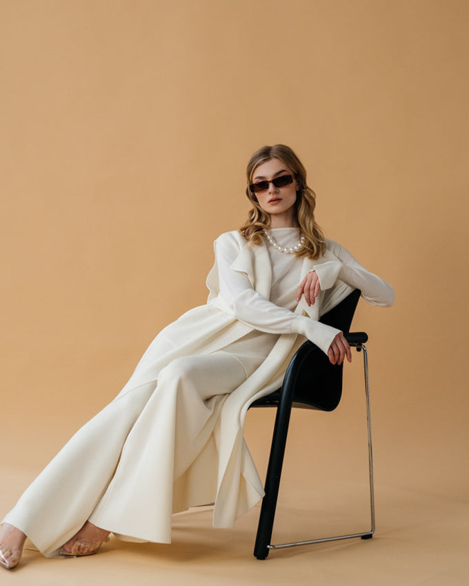 Драпірований Жилет з Мериносу