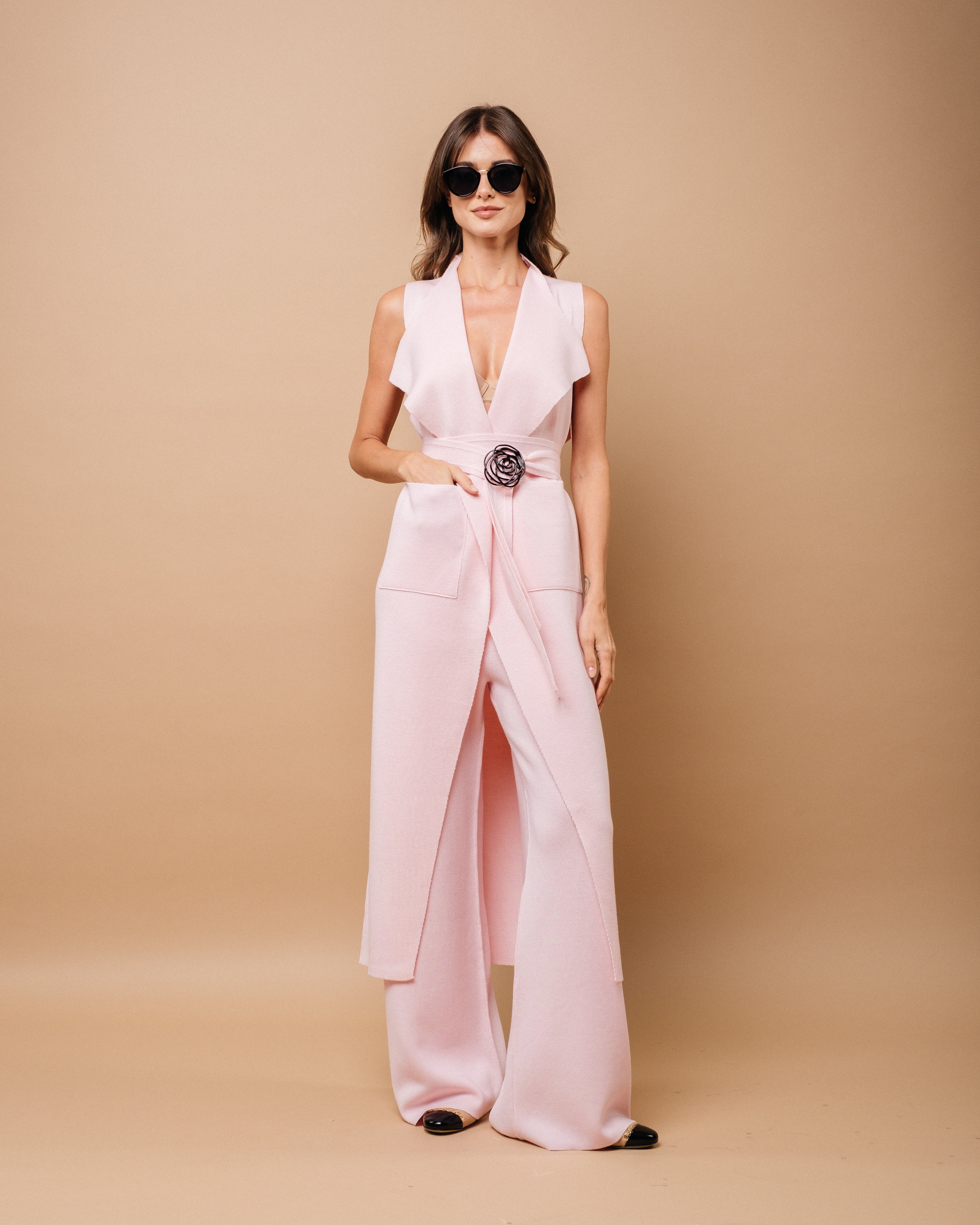 Драпірований Жилет з Мериносу