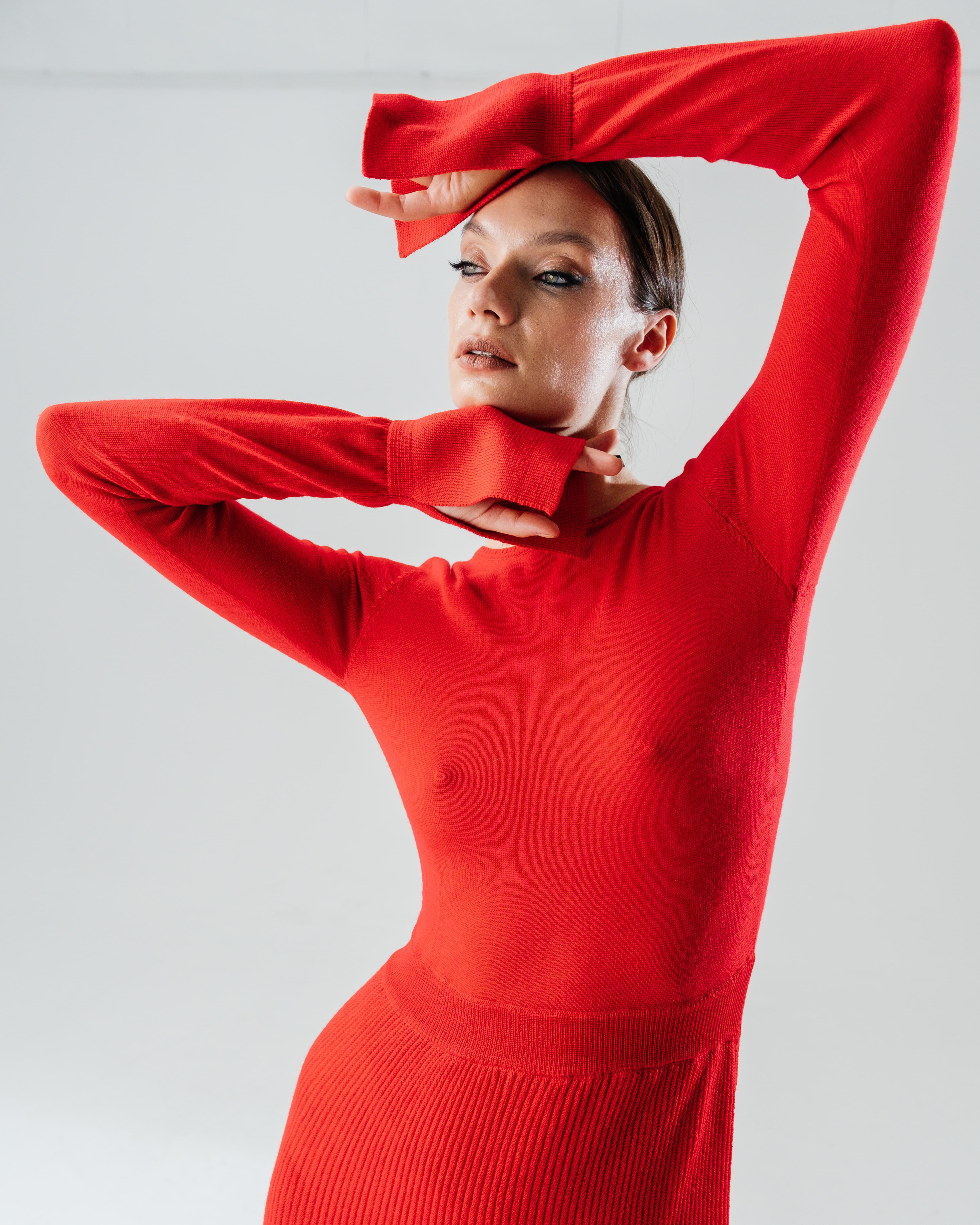 Merino Long-Sleeved Maxi Dress