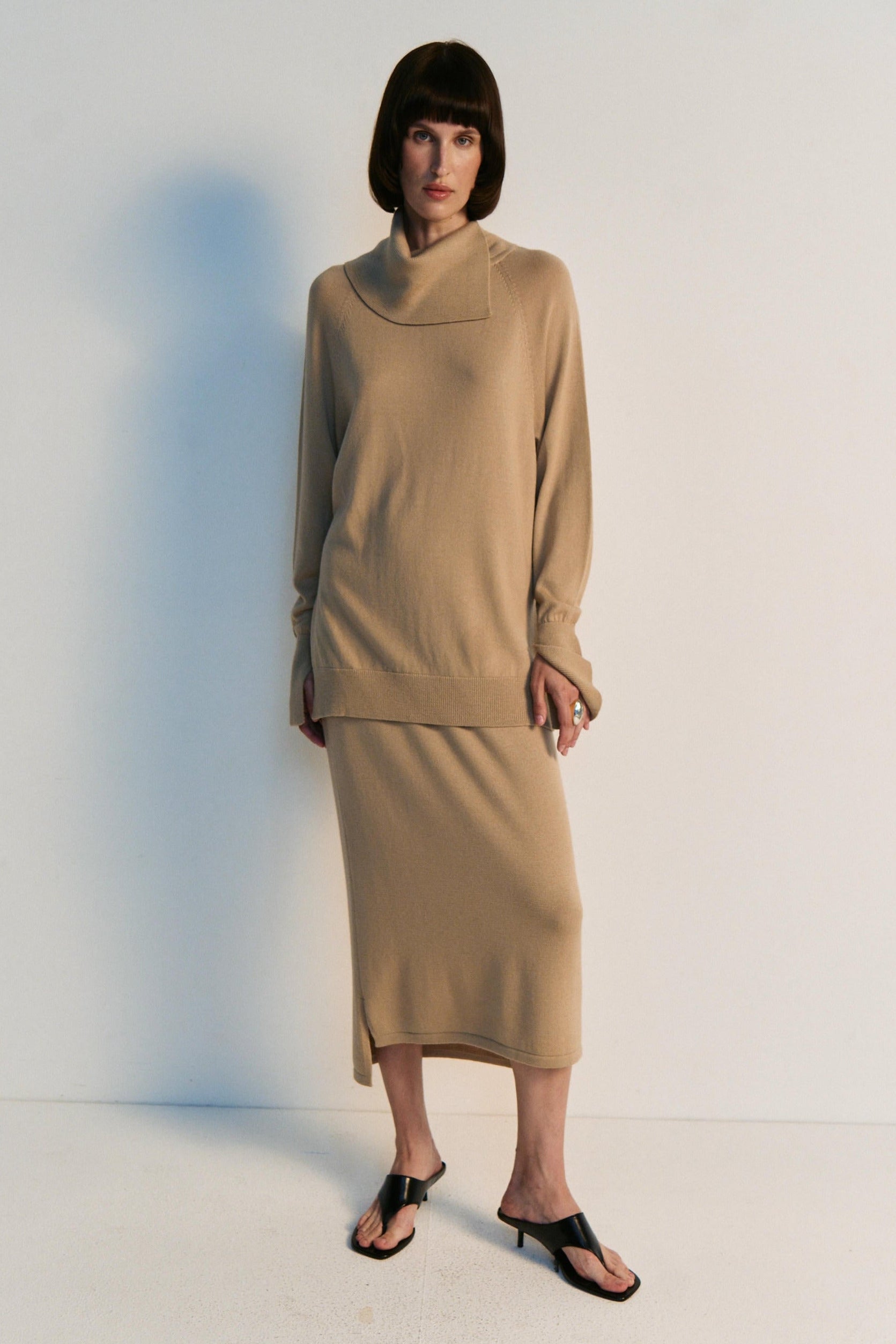 Merino Midi Skirt