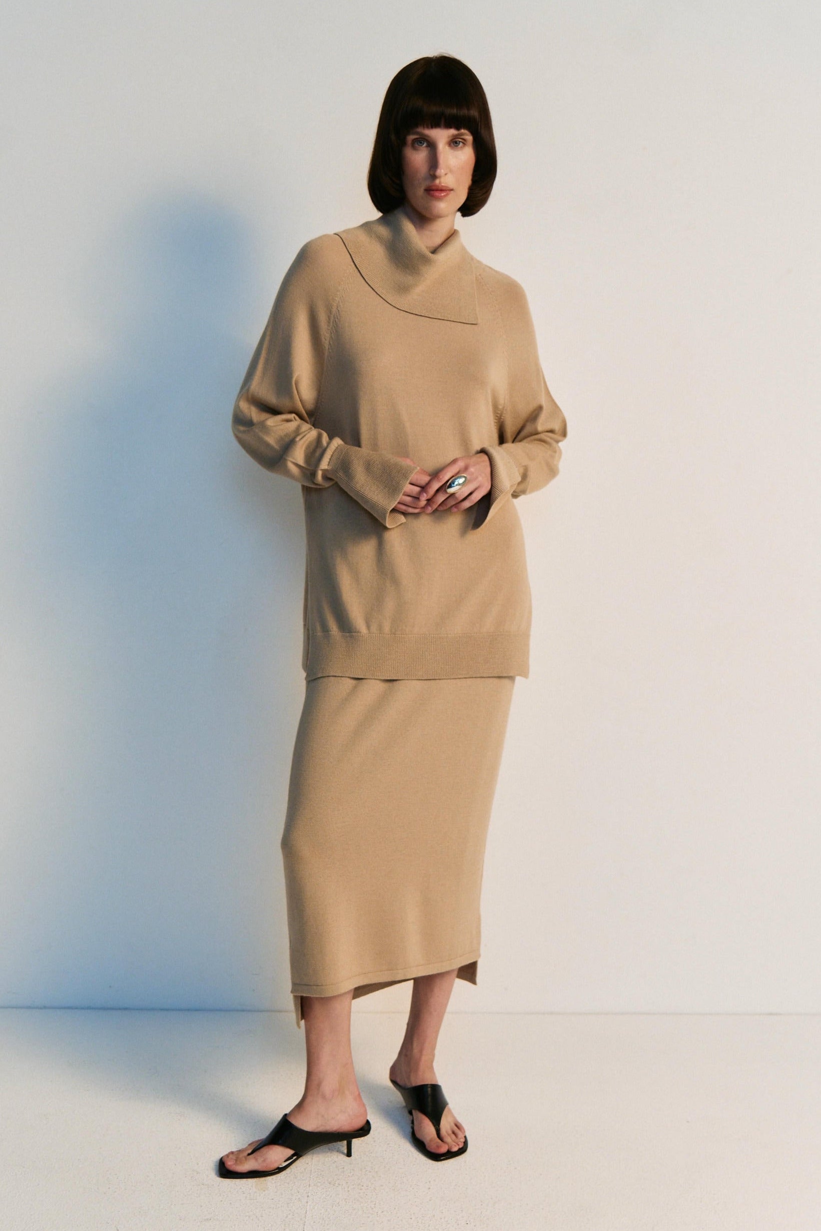 Merino Midi Skirt