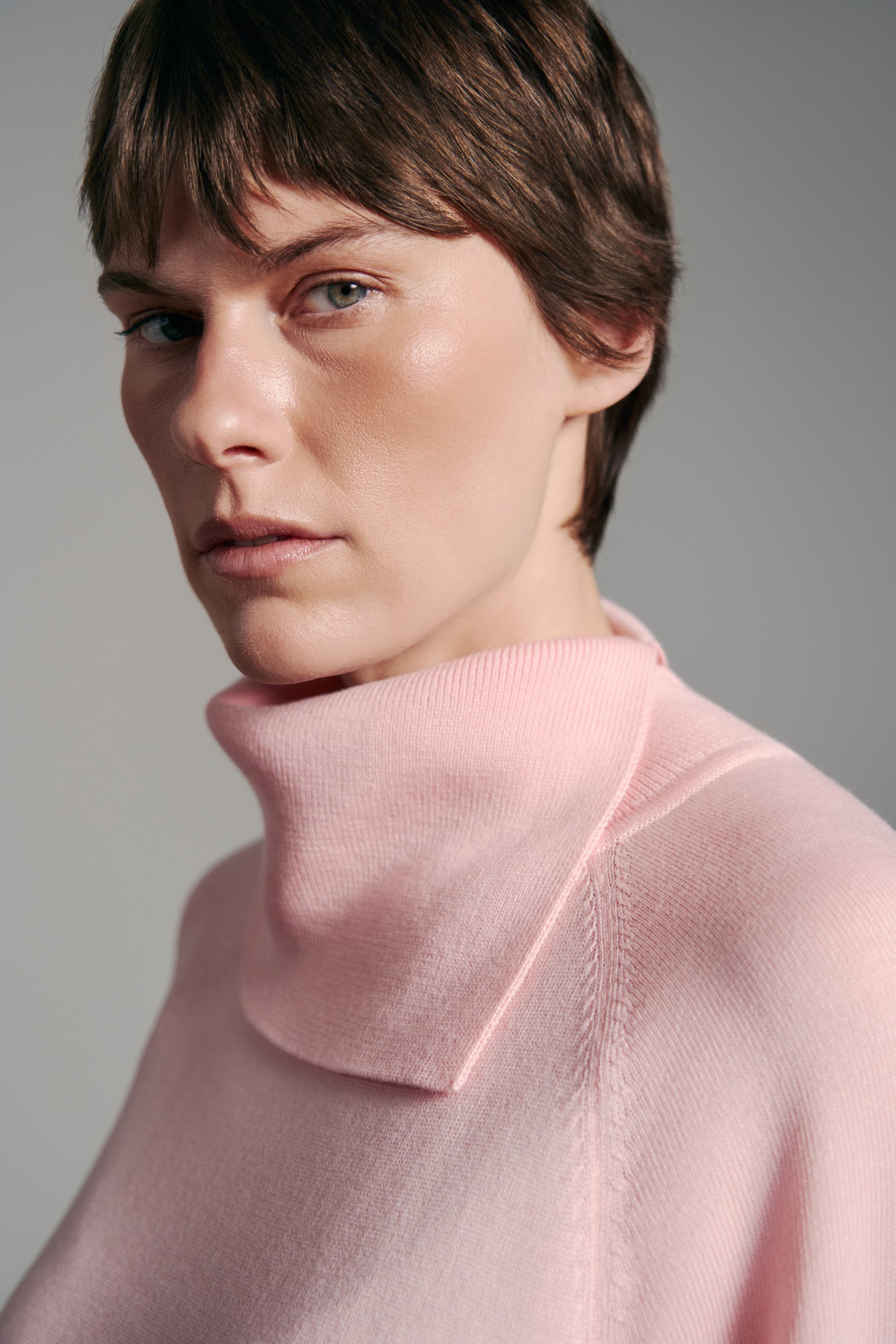 Merino-Wolle, lockerer Rollkragen