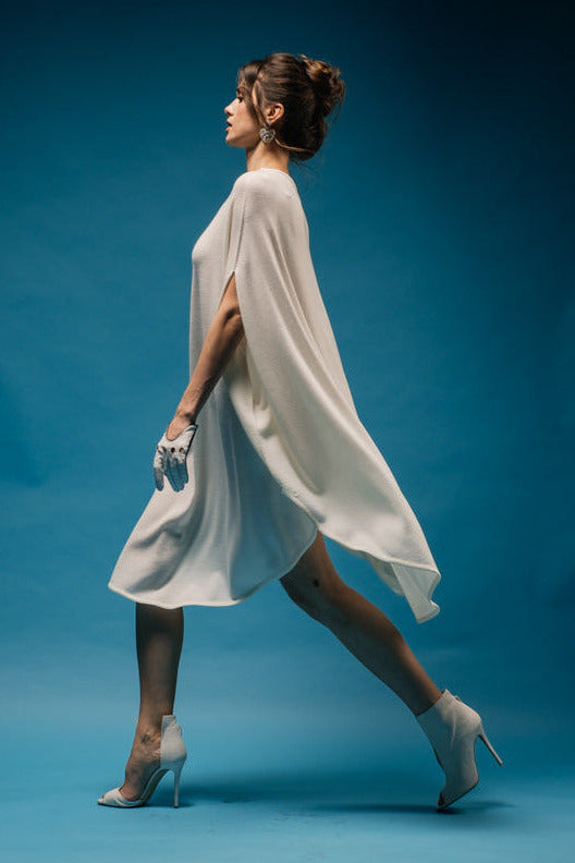Merino Wool Seamless Cape Dress