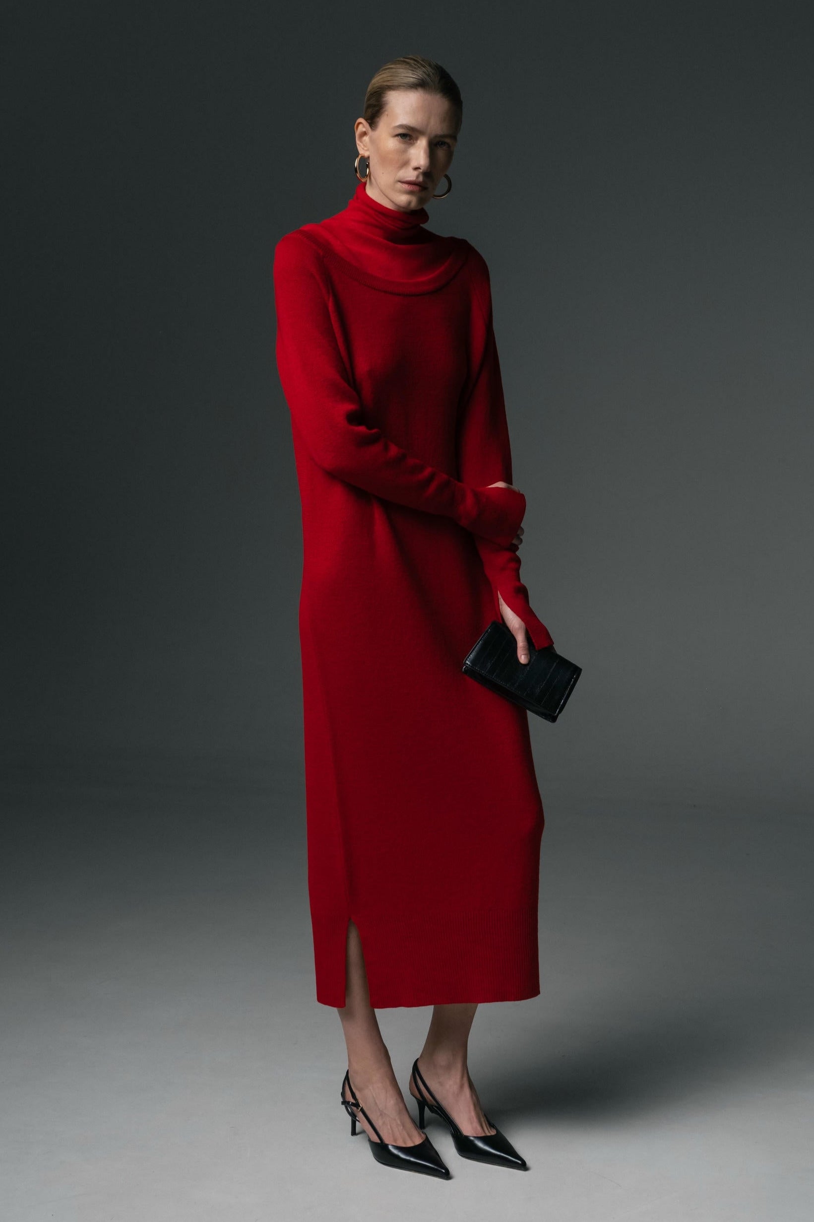 Merino Turtleneck Dress