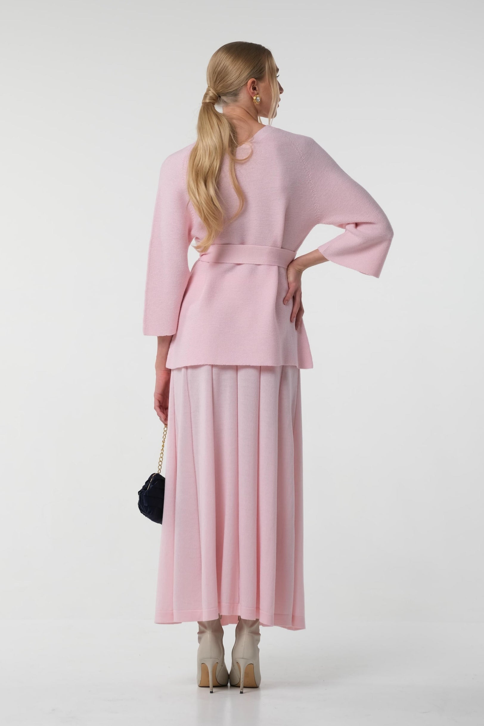 Merino-Pullover mit V-Ausschnitt