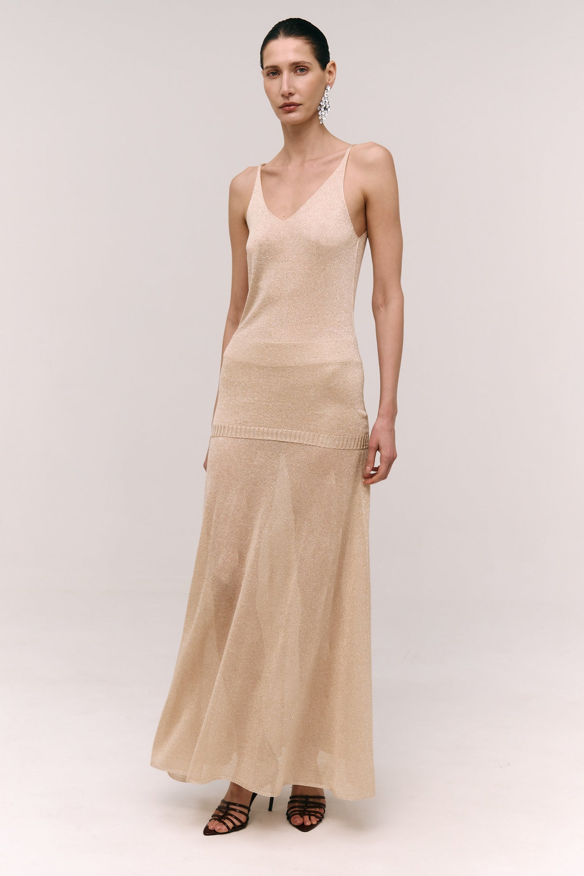 Shimmering A‑Line Skirt