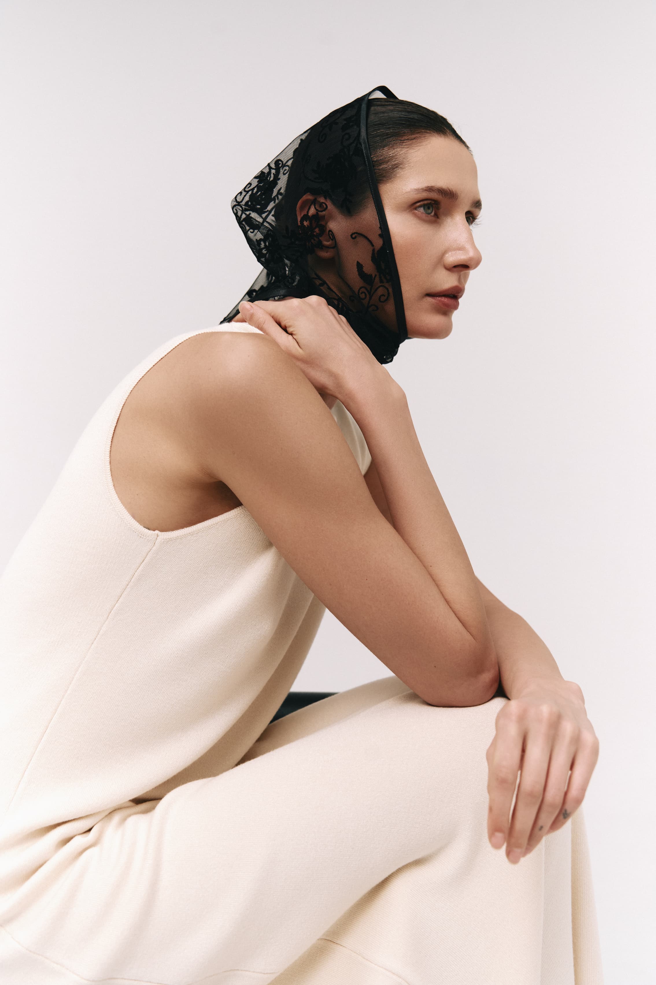 Structured Shoulder Maxi Dress